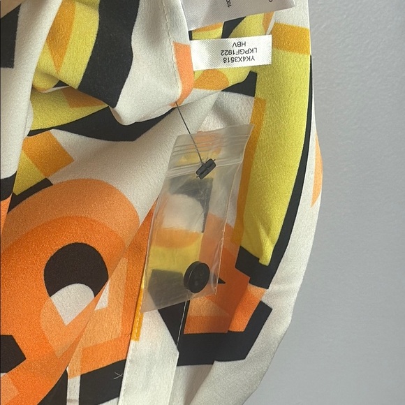 KARL LAGERFELD PARIS Logo Print Oversized Long Sleeve Shirt Size Small - Picture 11 of 15